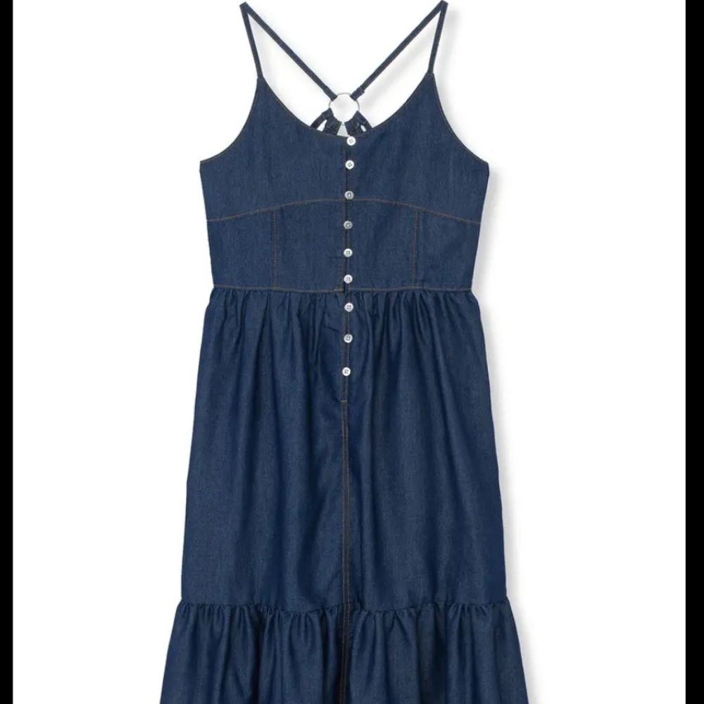 Chic Denim Dress for Kids